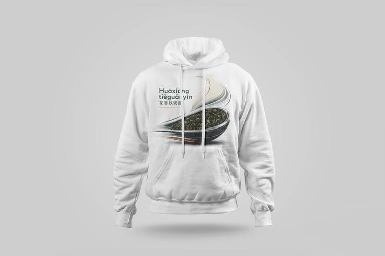 Hoodie — Floral Tie Guan Yin