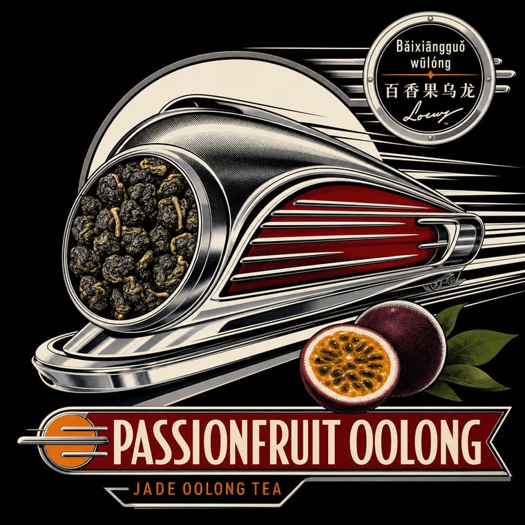 The design — Passion-Fruit Oolong